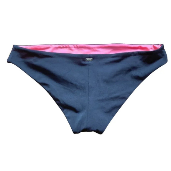 Pink Victoria's Secret Bikini Swim Bottom, Black & Pink, Size S/P - Picture 2 of 4